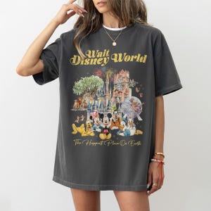 Walt Disney World Shirt, Retro Disney Tee, Mickey And Friends Epcot, Magic Kingdom Tee, Epcot 1982 Tee, Disney Vacation Family 2026 image 2