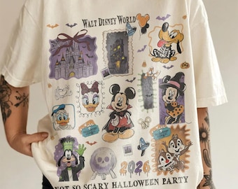 Vintage Disney World Halloween Shirt, Mickey's Not So Scary Halloween Party Tee, Disney Family Vacation Tee, Magic Kingdom Halloween Outfit
