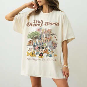 Walt Disney World Shirt, Retro Disney Tee, Mickey And Friends Epcot, Magic Kingdom Tee, Epcot 1982 Tee, Disney Vacation Family 2026 image 3