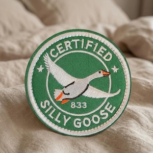 Funny Goose Morale Patch, Tactical Velcro Hook and Loop Patch, Cute Meme Embroidered Patch, Military Humor Badge for Backpack Vest Hat