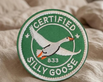 Funny Goose Morale Patch, Tactical Velcro Hook and Loop Patch, Cute Meme Embroidered Patch, Military Humor Badge for Backpack Vest Hat