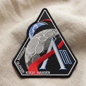 Artemis II NASA Mission Patch, Space Program Embroidered Patch, Astronaut Rocket Patch, NASA Mission Patch, Space Patch Backpack Jacket