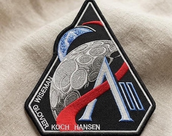 Artemis II NASA Mission Patch, Space Program Embroidered Patch, Astronaut Rocket Patch, NASA Mission Patch, Space Patch Backpack Jacket
