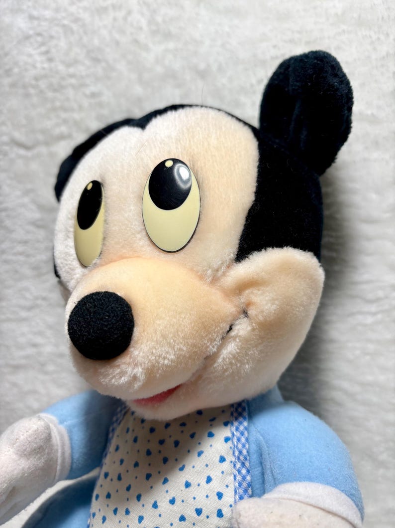 Vintage 1980's Playskool Disney Babies Mickey Mouse Plush image 4