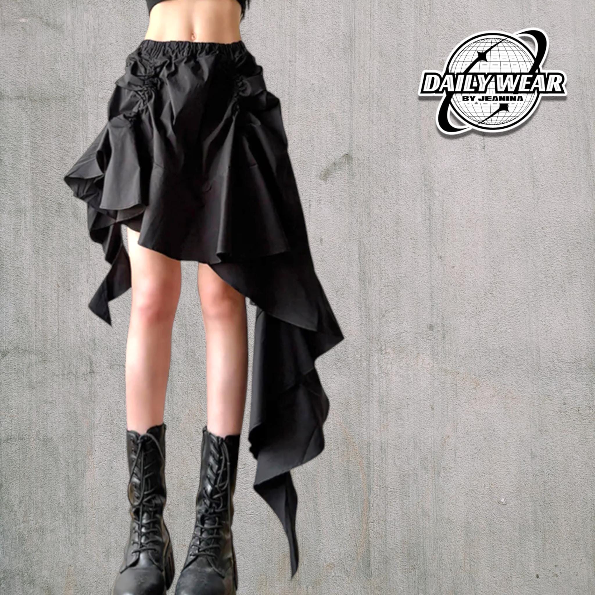 Plus Size - Asymmetrical Ruffle Tiered Skirt - Torrid