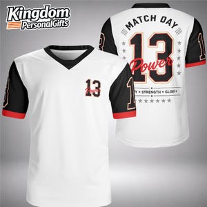 Match Day Power Jersey Personalized Football Shirt Unity Strength Glory Design Custom Team Uniform Men Women S-7XL