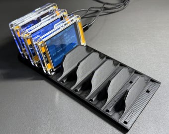 8-Slot Cradle Stand für NerdMiner & NMminer Bitcoin Solo Mining Geräte