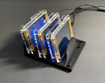 4-Slot Cradle Stand für NerdMiner & NMminer Bitcoin Solo Mining Geräte