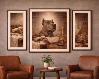 Law Office Wall Art-The Guardian Professional Office Art Tri-Set (Digital Download)