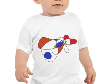 Retro Abstract Digital Art Kids Infant T-Shirt, 100% Cotton