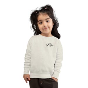 Sweater met miniscript hart | peutersweater