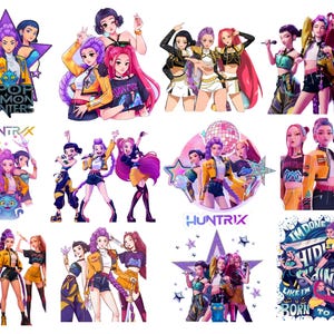 Póster de Cazadores de Demonios / Póster de película de demonios K-Pop / Póster de películas / Decoración para el hogar (sala de estar y dormitorio)