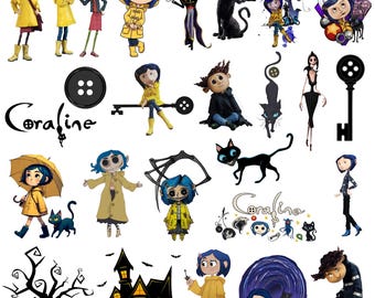 Coraline Clipart PNG , Coraline PNG, Wybie Bobinsky Spink Forcible, Fantasy Horror Birthday Movie, Coraline Birthday Cliparts
