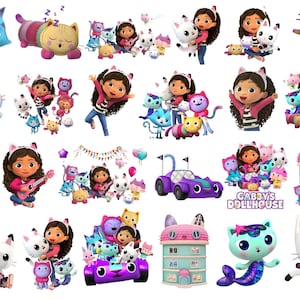 Gabby's Dollhouse PNG Clipart Bundle, Digital Gabby Clip Art, Gabby's Dollhouse , Gabby's Dollhouse Birthday Clipart ,Gabby Svg Png