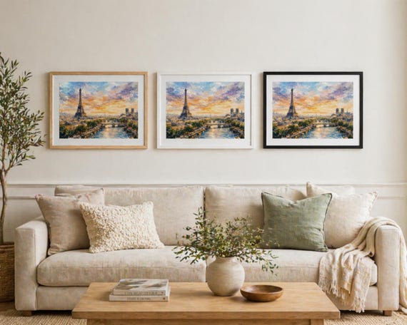 Framed Paris Watercolor Print - Paris watercolor art print