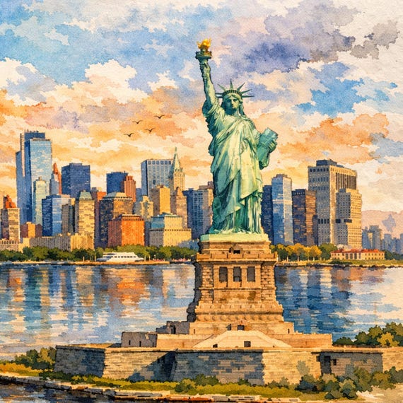 Central Park Watercolor Print - New York watercolor art print