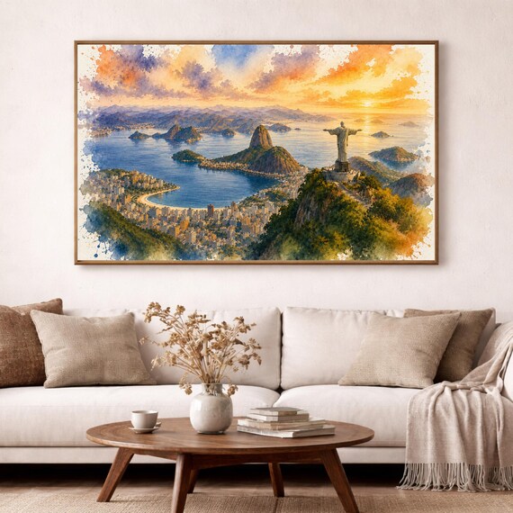 Rio de Janeiro watercolor prints