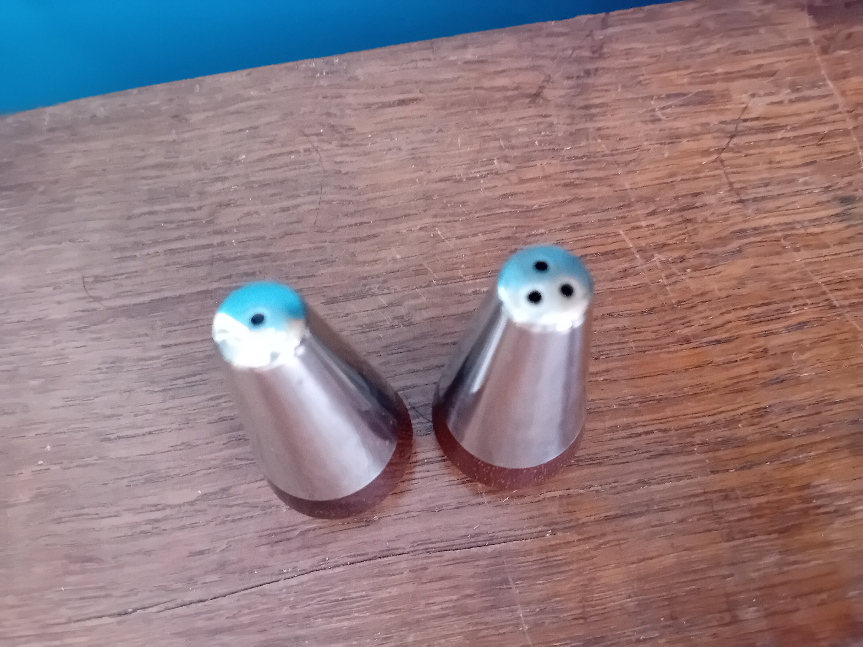 Vintage Danish Modern Salt and Pepper Shakers, Rosewood