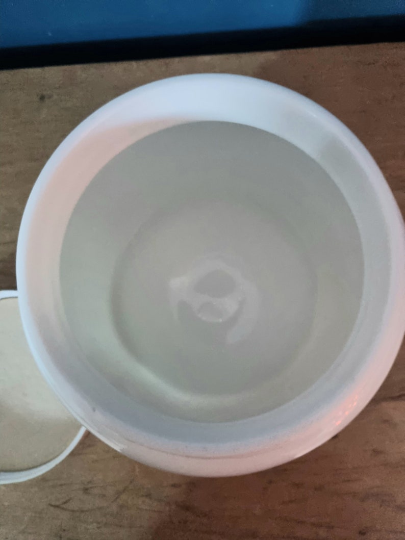 May include: White ceramic jar with a lid. The jar is empty and has a smooth, glossy finish.