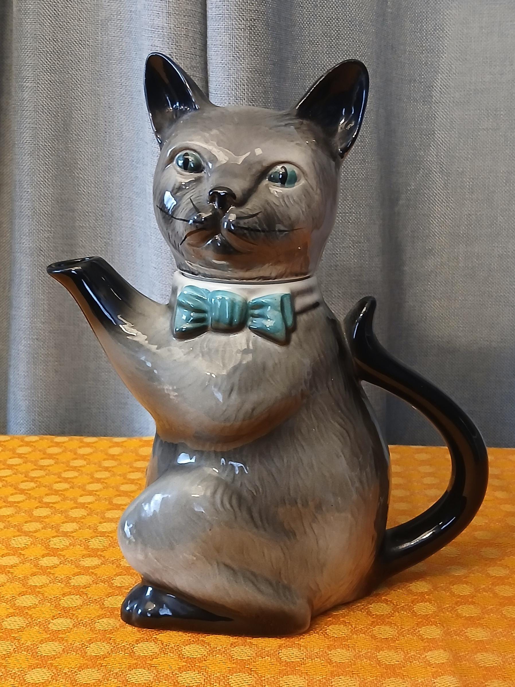 Tony Wood Cat Teapot - Etsy
