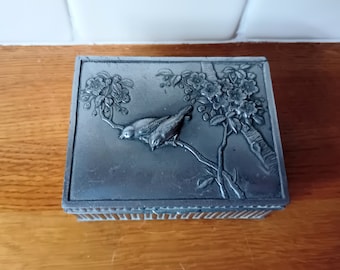 Songbird Silver Metal Box