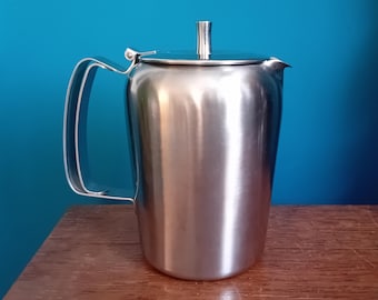 Old Hall Stainless Steel Coffee Pot: Mid Century Kitchen Drinkware