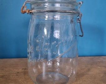Le Parfait 1 Litre Hinged Lid Glass Storage Jar