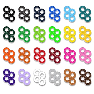 Brickor Kastspel Brickor 2,5 tum Set med 4 – Brickor i rostfritt stål (24 färger)