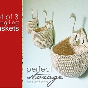 Hanging basket/crochet basket 2 patterns image 3