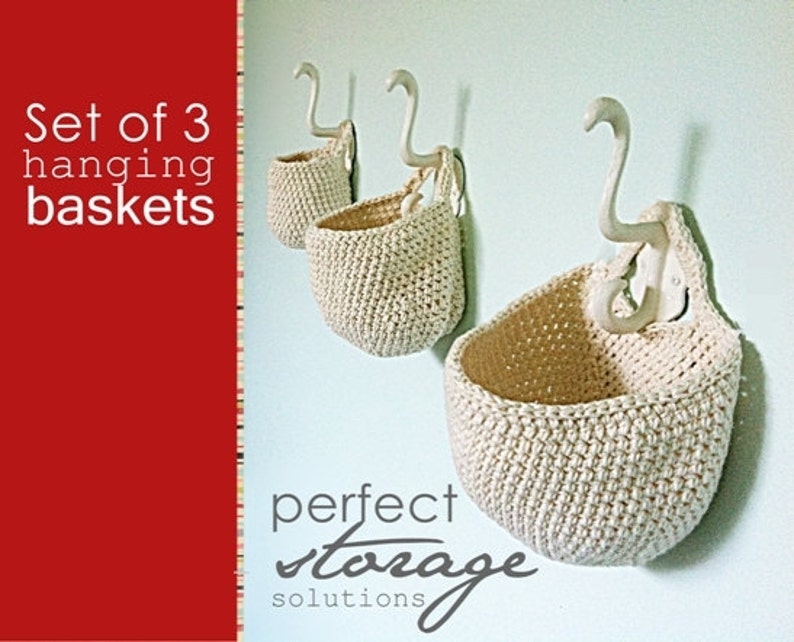 Hanging basket/crochet basket 2 patterns image 3