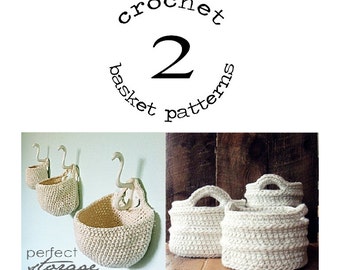 Hanging basket/crochet basket (2 patterns)