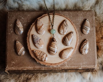 Jasper Teardrop Necklace