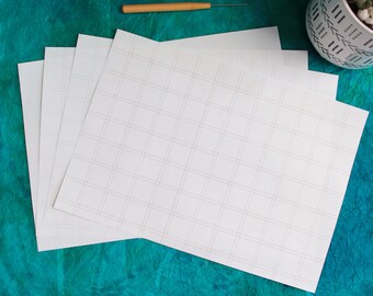 Bookbinding Signatures - Double Grid -  GRAPH Paper - 8.5 x 12 - Unsewn