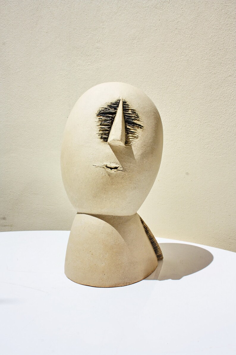 Ceramic sculpture figurative art human bust by Elisaveta Etsy