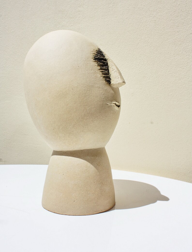 Ceramic sculpture figurative art human bust by Elisaveta Etsy