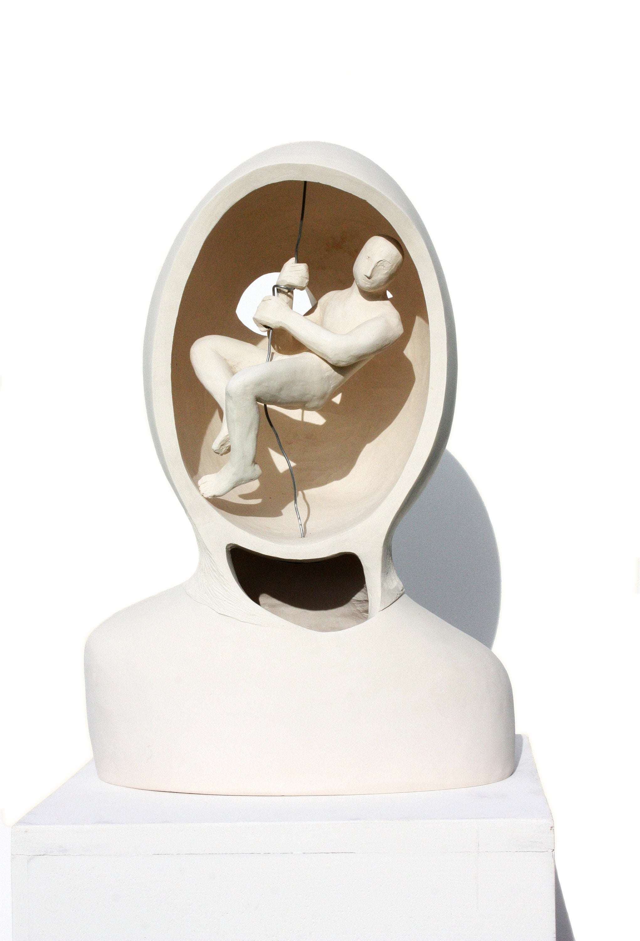 Modern Clay Sculpture Ceramic Bust Conceptual Contemporary Art Etsy