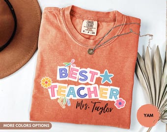 Custom Teacher Name Shirt, Personalized Mrs Teacher Gift, Teacher Appreciation Shirt, Back to School Teacher Tee, Custom Classroom Shirt