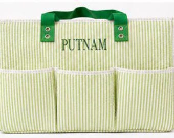 Seersucker Diaper Bag