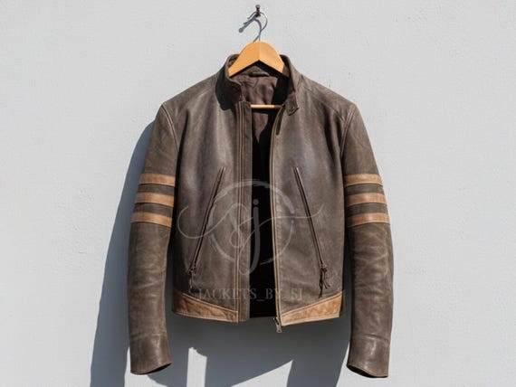 X-men Origins Wolverine Leather Jacket – Logan Hugh Jackman Brown