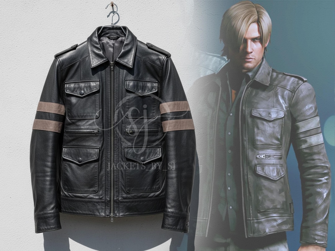 Resident Evil 6 Leon Kennedy Leather Jacket | Screen Accurate