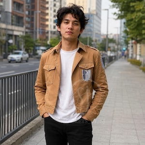 Attack on Titan Survey Corps Jacka | Brun Scout Regiment Cosplay Kappa | Wings of Freedom