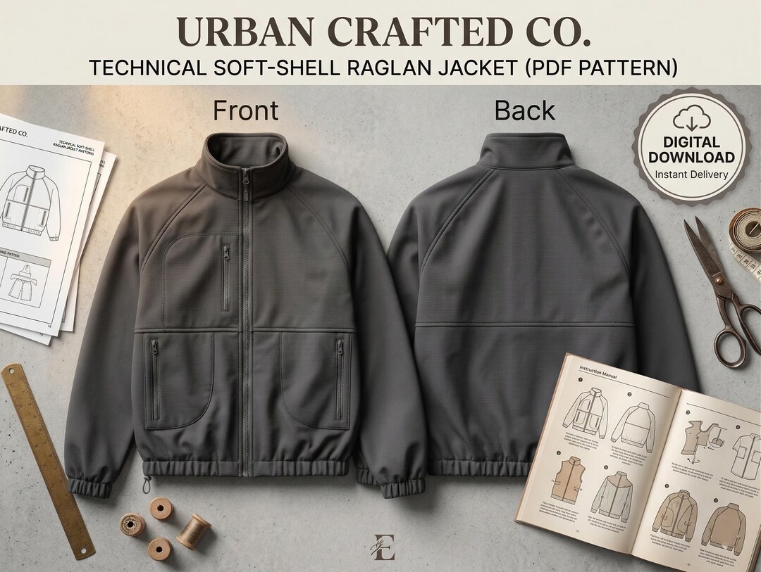 Puffer Pattern Polar Puff Jacket Sewing Pattern PDF, Unisex Puffer Coat Pattern Xxs ...