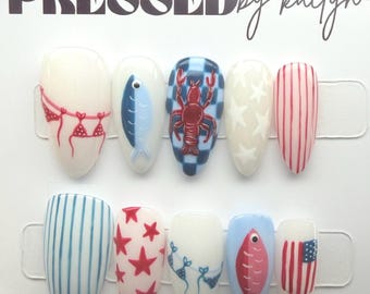 Fourth of July Press-On Nails