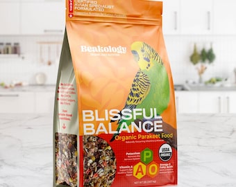 USDA Certified Organic Parakeet & Budgie Food – Beakology Blissful Balance – Parakeets, Budgies, Lovebirds, Cockatiels