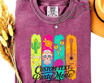 Custom Name Fiesta Shirt, Personalized Cinco De Mayo Tee, Mexican Party T-Shirt