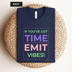 Colorful typography tee, modern text design shirt, unisex Bella+Canvas 3001 image 5
