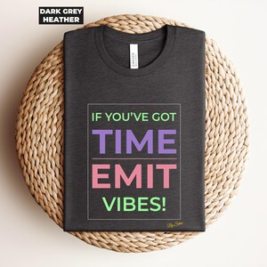 Colorful typography tee, modern text design shirt, unisex Bella+Canvas 3001 image 4