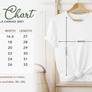 Colorful typography tee, modern text design shirt, unisex Bella+Canvas 3001 image 12