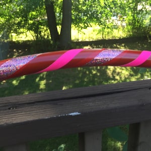 Strawberry Seduction- Hula Hoop- Beginner/ Workout/ Extra Large Giant/ Intermediate/Dance/Kids/Tiny Tot Size and Mom/Dad & Me Sets