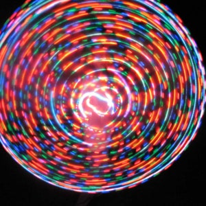 Born Cross Eyed LED hoop!! Rechargeable, Collapsible, Custom Sizes-Kids, Beginner, Polypro, XL options